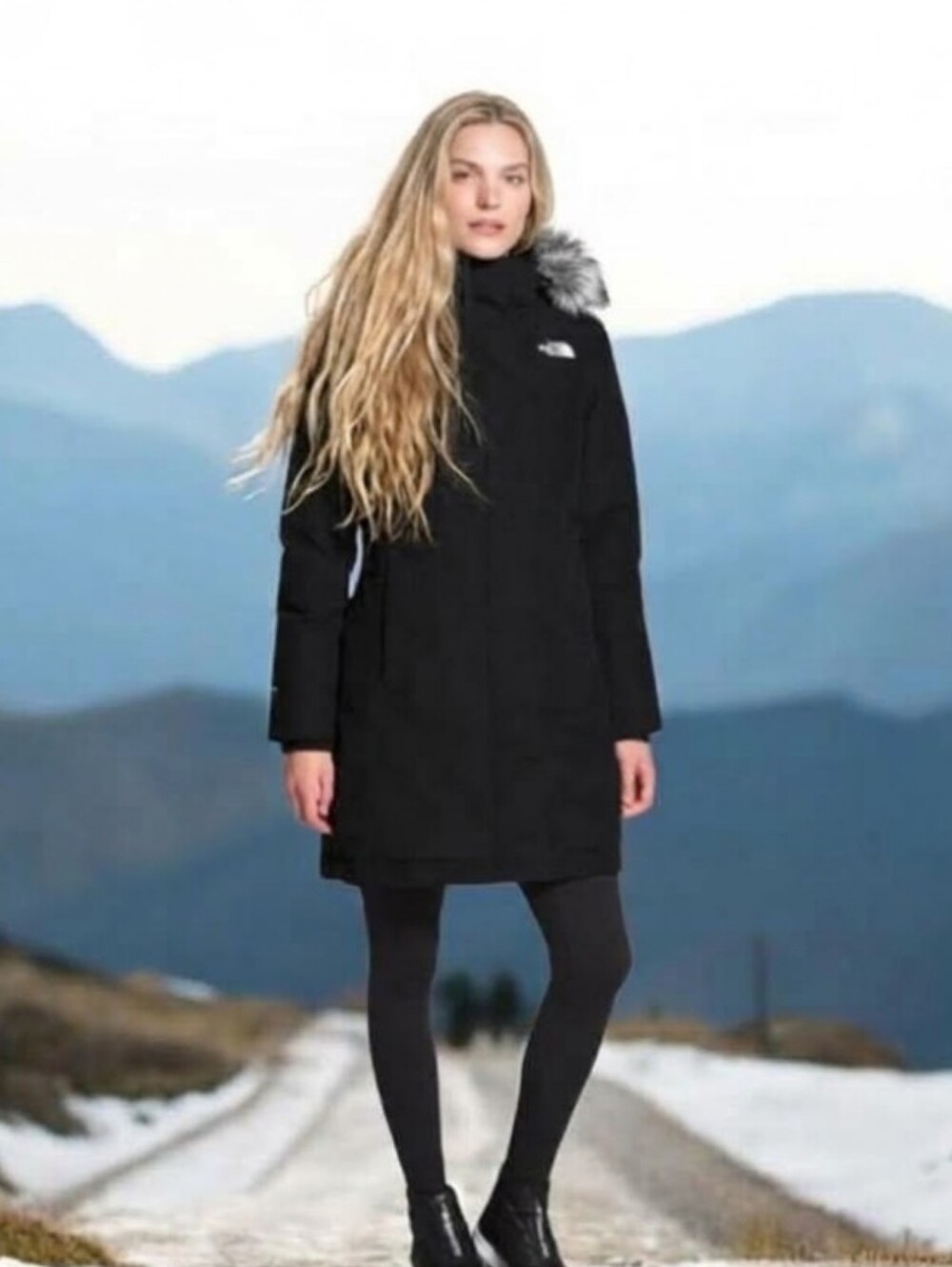 The North Face Classic Artic Down Long Puffer Coat with Hood